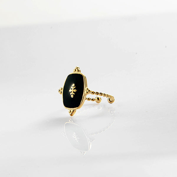 The New Non-fading Retro Simple Black Dripping Jewelry