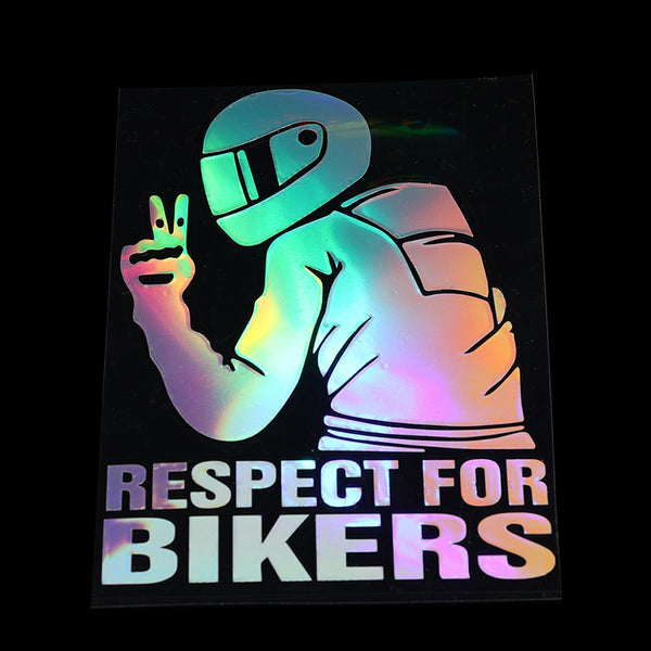 Respect For Bikers Automobile Sticker